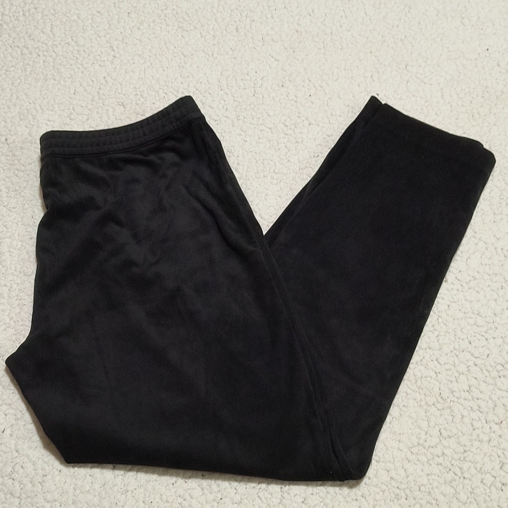 J.Jill Wearever Collection Black Micro Fleece Pants/Leggings Size S
